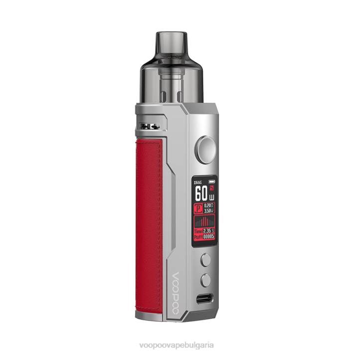 VOOPOO DRAG S под мод комплект - VOOPOO Bulgaria сребристо червено 8FHR202